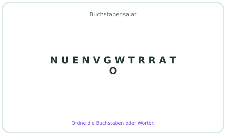 Deutscher Buchstabensalat 25