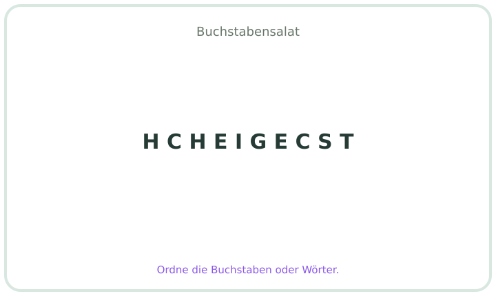 Deutscher Buchstabensalat 28
