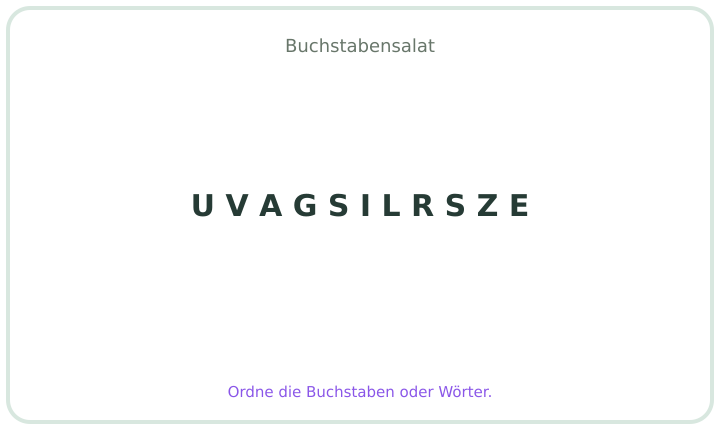 Deutscher Buchstabensalat 30