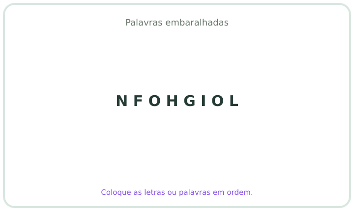 Palavra embaralhada em português 5