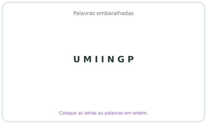 Palavra embaralhada em português 6