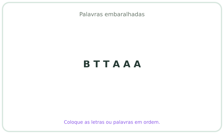 Palavra embaralhada em português 7