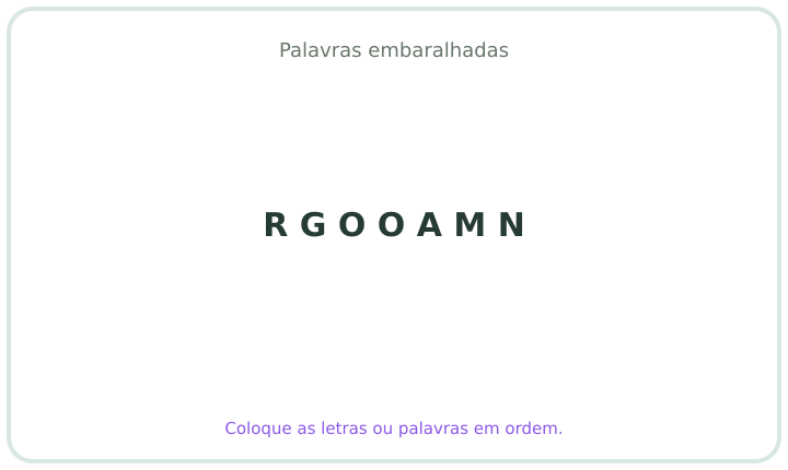Palavra embaralhada em português 9