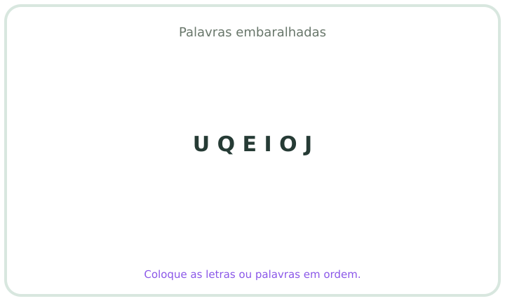 Palavra embaralhada em português 12