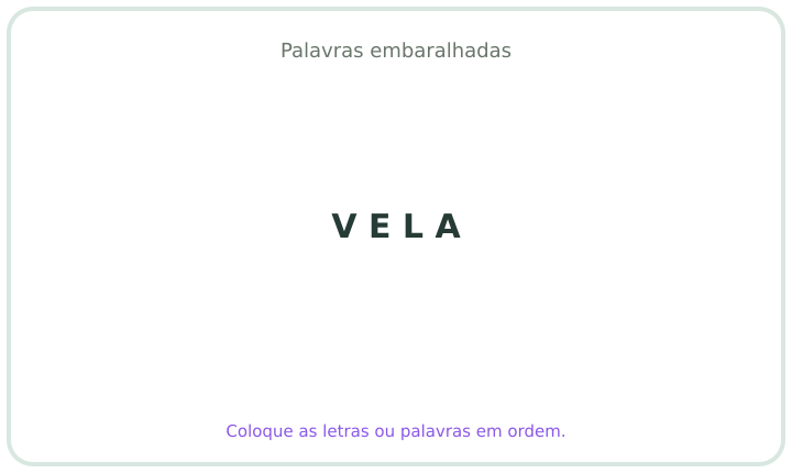 Palavra embaralhada em português 15