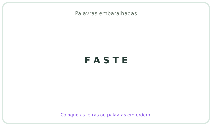 Palavra embaralhada em português 17