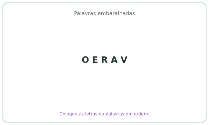 Palavra embaralhada em português 18