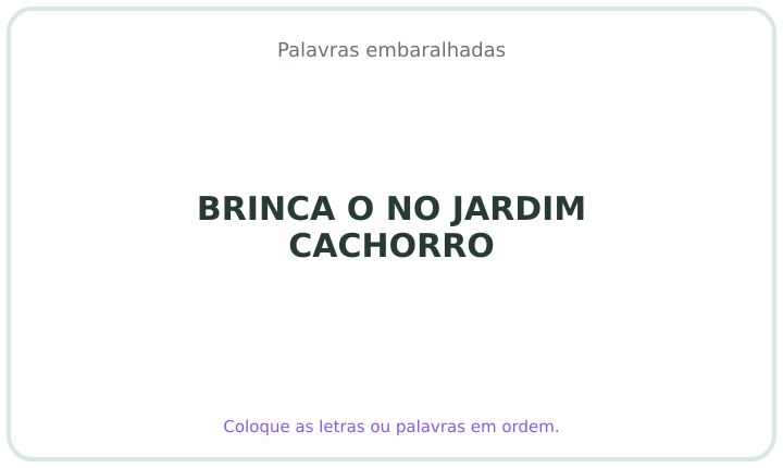 Palavra embaralhada em português 20