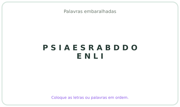 Palavra embaralhada em português 25