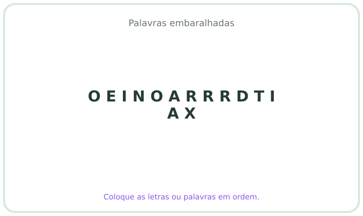 Palavra embaralhada em português 26