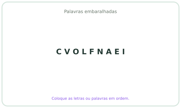 Palavra embaralhada em português 30