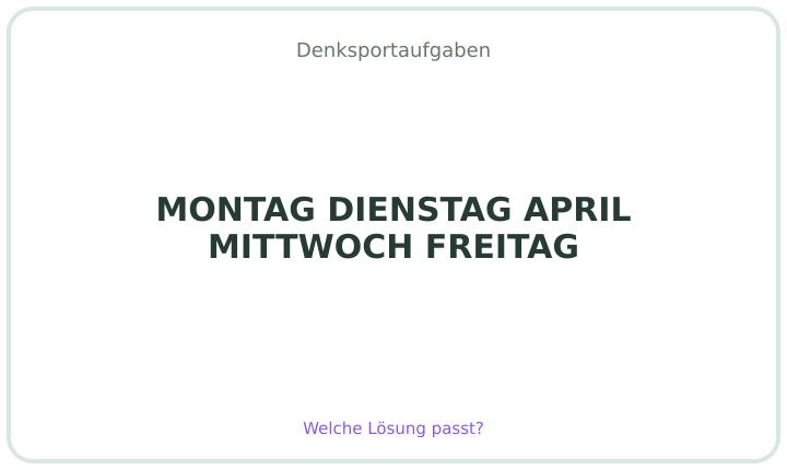 Deutsche Denksportaufgabe 4