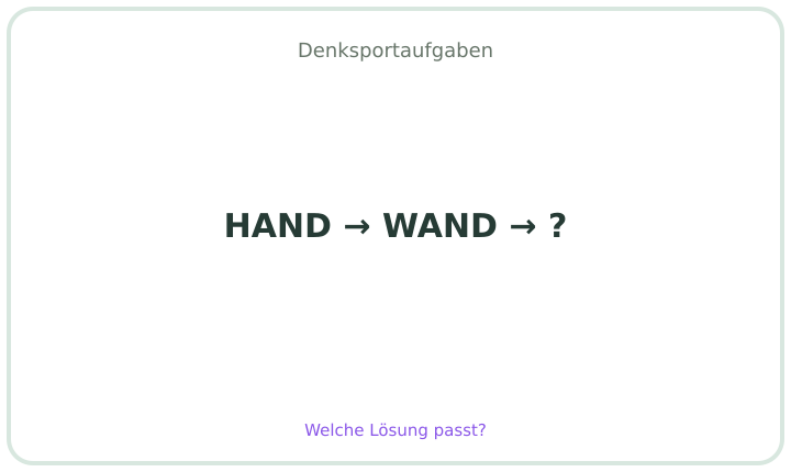 Deutsche Denksportaufgabe 8