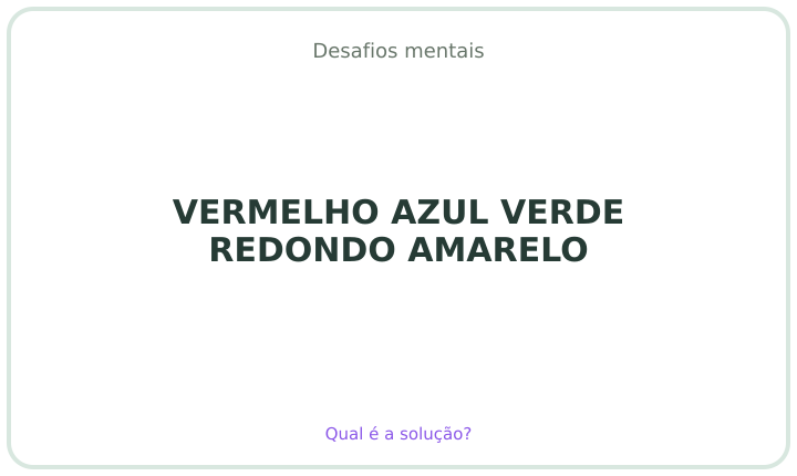 Desafio mental em português 3