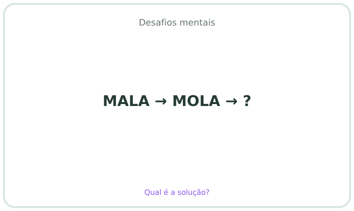 Desafio mental em português 8