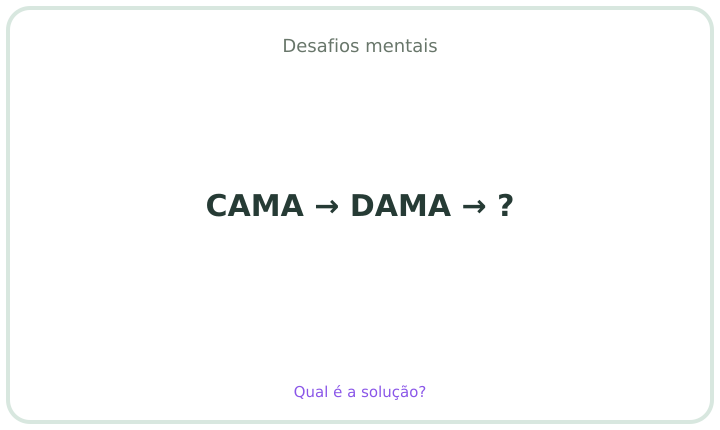 Desafio mental em português 9