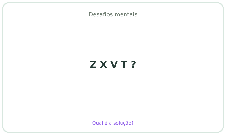Desafio mental em português 14