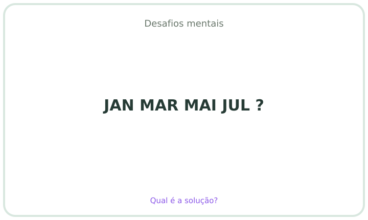 Desafio mental em português 15
