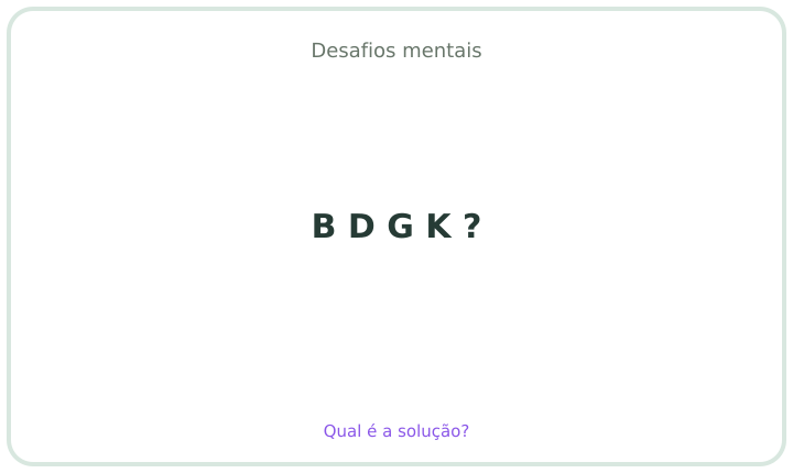 Desafio mental em português 17