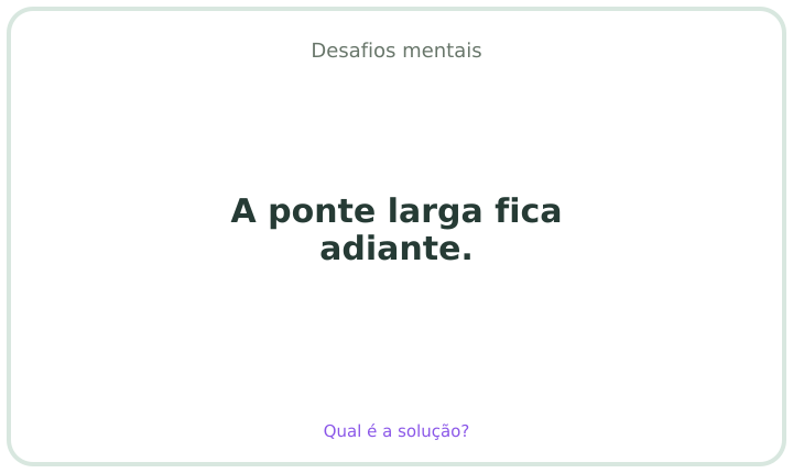 Desafio mental em português 21