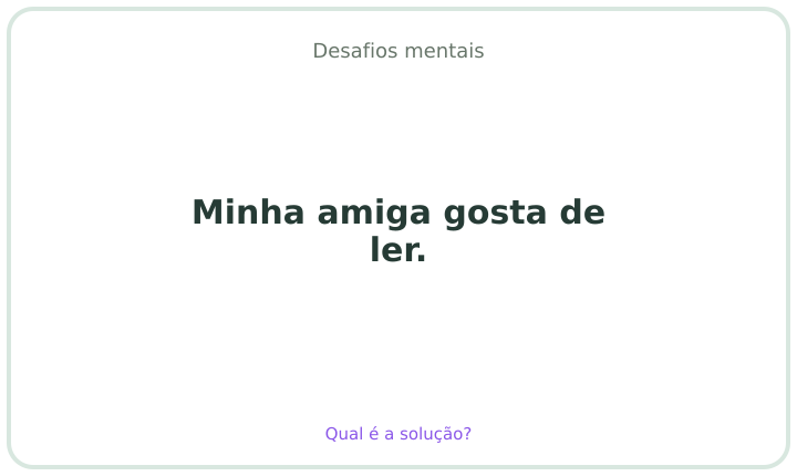 Desafio mental em português 23