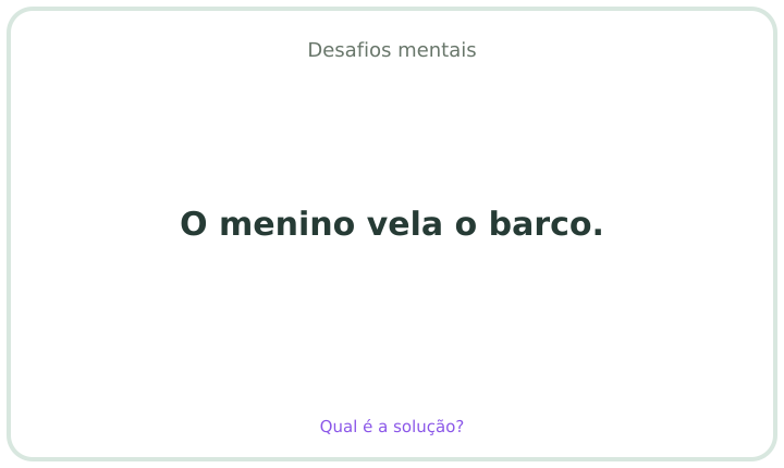 Desafio mental em português 24
