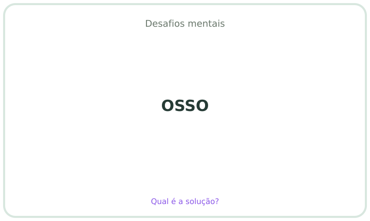 Desafio mental em português 28